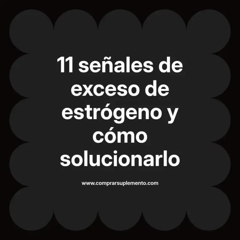 imagen destacada del post con un texto en el centro que dice 11 señales de exceso de estrógeno y cómo solucionarlo y abajo del texto aparece el nombre del autor Omar Obando