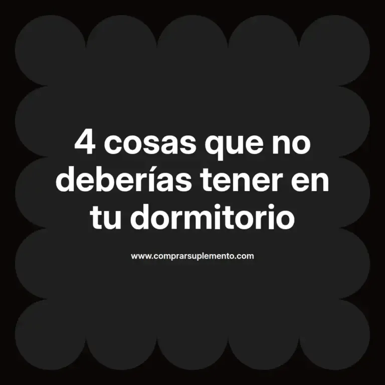 imagen destacada del post con un texto en el centro que dice 4 cosas que no deberías tener en tu dormitorio y abajo del texto aparece el nombre del autor Omar Obando