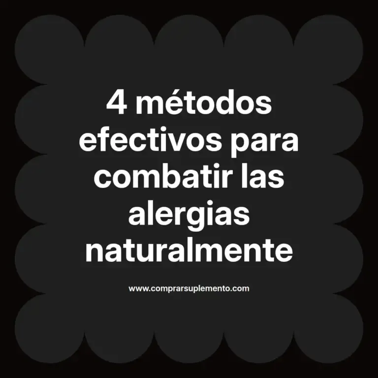 imagen destacada del post con un texto en el centro que dice 4 métodos efectivos para combatir las alergias naturalmente y abajo del texto aparece el nombre del autor Omar Obando