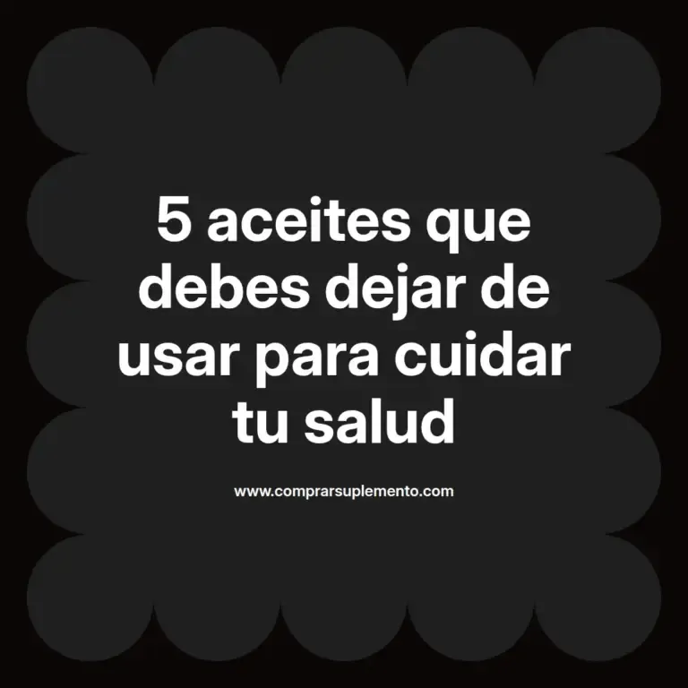 imagen destacada del post con un texto en el centro que dice 5 aceites que debes dejar de usar para cuidar tu salud y abajo del texto aparece el nombre del autor Omar Obando