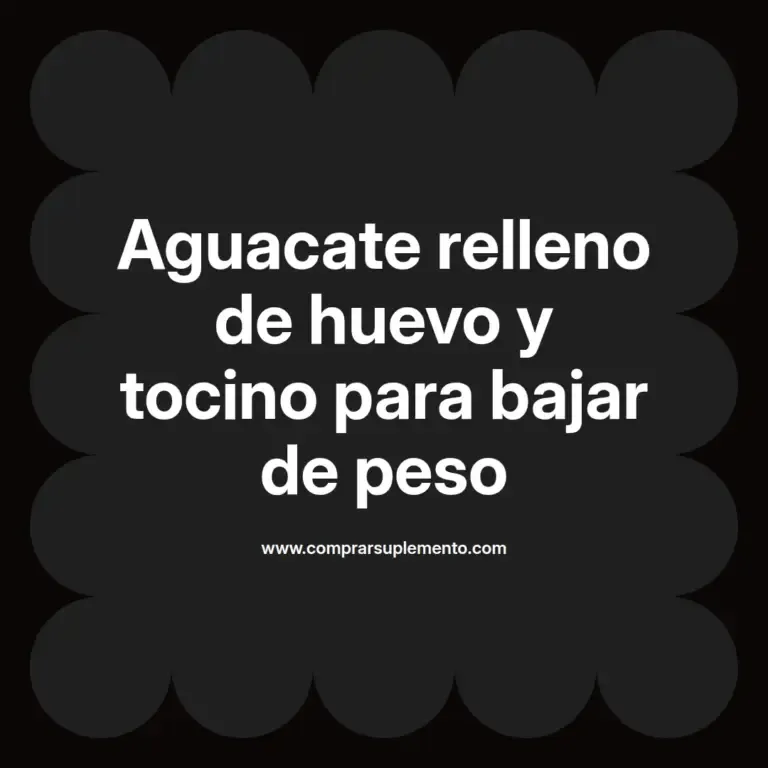 imagen destacada del post con un texto en el centro que dice Aguacate relleno de huevo y tocino para bajar de peso y abajo del texto aparece el nombre del autor Omar Obando