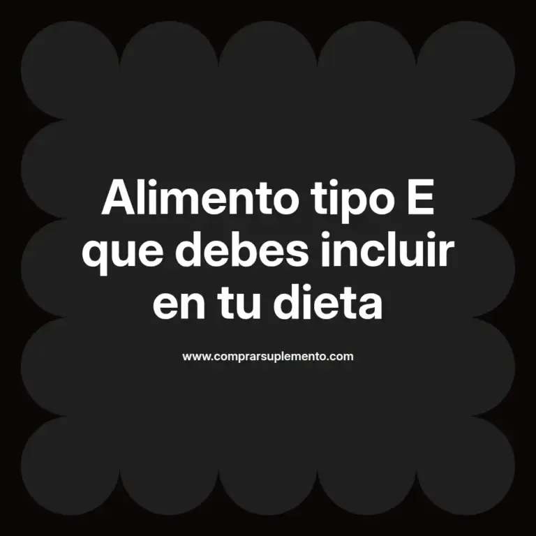 imagen destacada del post con un texto en el centro que dice Alimento tipo E que debes incluir en tu dieta y abajo del texto aparece el nombre del autor Omar Obando