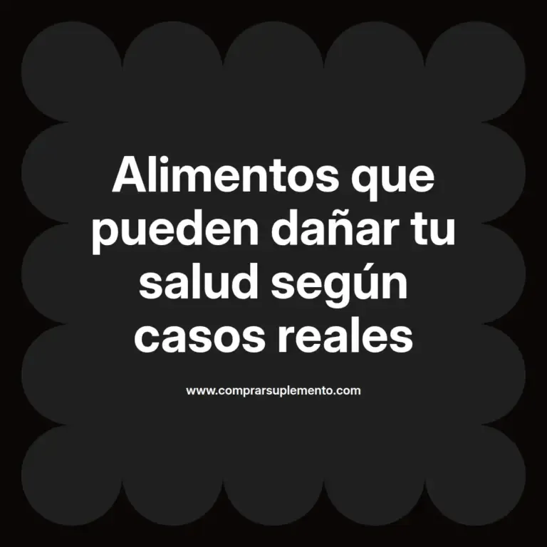 imagen destacada del post con un texto en el centro que dice Alimentos que pueden dañar tu salud según casos reales y abajo del texto aparece el nombre del autor Omar Obando