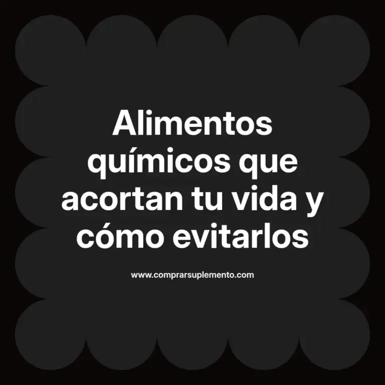 imagen destacada del post con un texto en el centro que dice Alimentos químicos que acortan tu vida y cómo evitarlos y abajo del texto aparece el nombre del autor Omar Obando