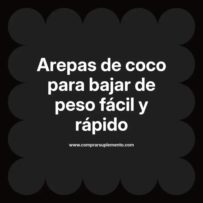 imagen destacada del post con un texto en el centro que dice Arepas de coco para bajar de peso fácil y rápido y abajo del texto aparece el nombre del autor Omar Obando