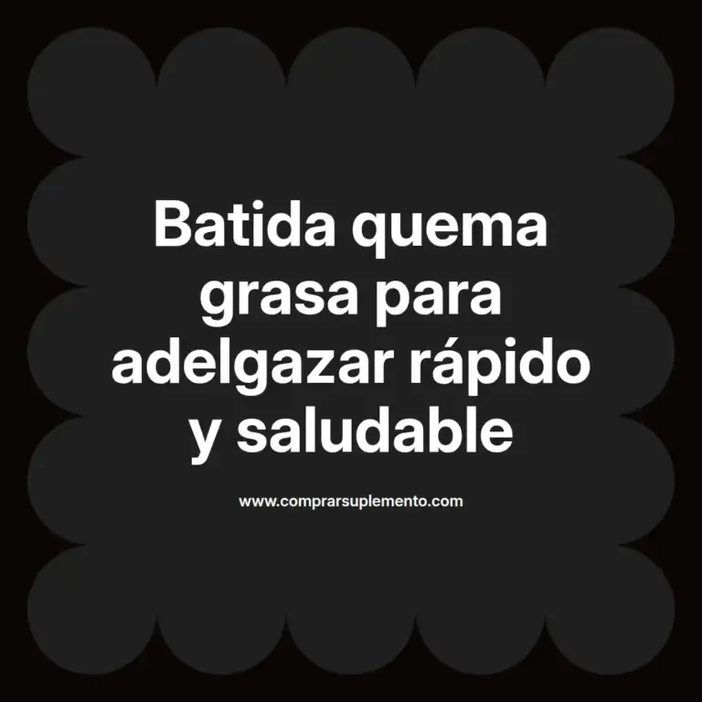 imagen destacada del post con un texto en el centro que dice Batida quema grasa para adelgazar rápido y saludable y abajo del texto aparece el nombre del autor Omar Obando