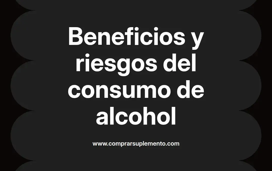 imagen destacada del post con un texto en el centro que dice Beneficios y riesgos del consumo de alcohol y abajo del texto aparece el nombre del autor Omar Obando