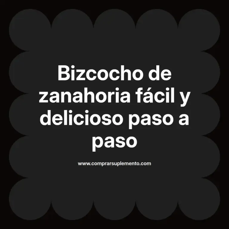 imagen destacada del post con un texto en el centro que dice Bizcocho de zanahoria fácil y delicioso paso a paso y abajo del texto aparece el nombre del autor Omar Obando