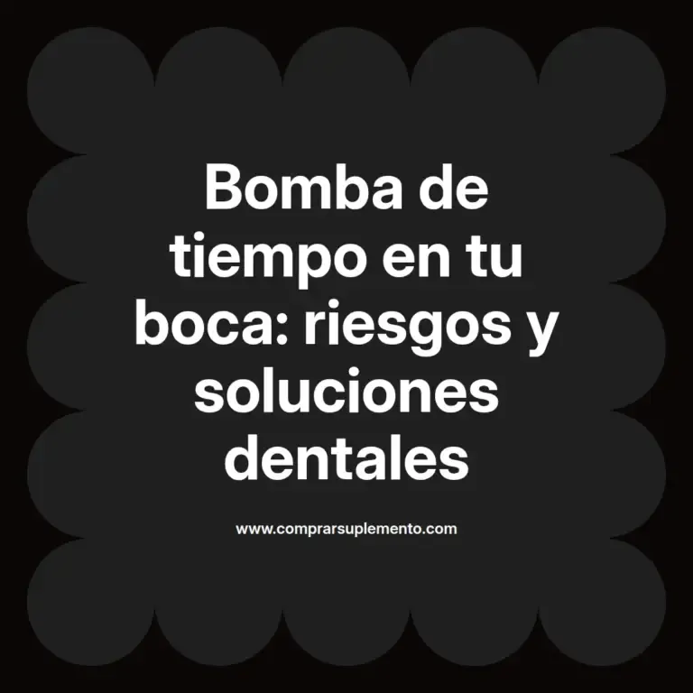 imagen destacada del post con un texto en el centro que dice Bomba de tiempo en tu boca: riesgos y soluciones dentales y abajo del texto aparece el nombre del autor Omar Obando