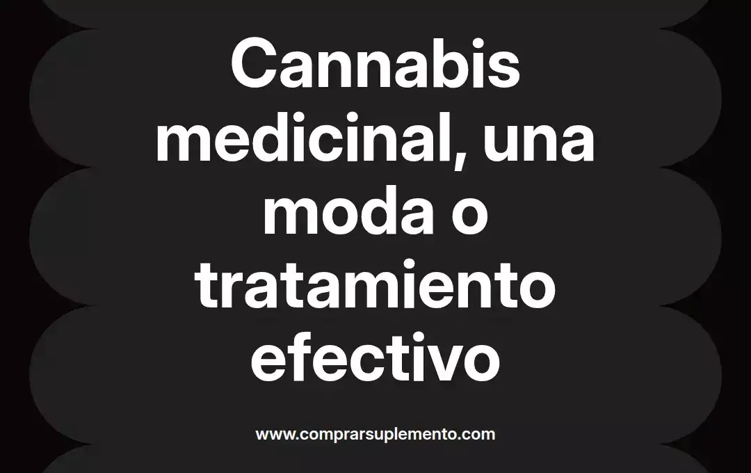 imagen destacada del post con un texto en el centro que dice Cannabis medicinal, una moda o tratamiento efectivo y abajo del texto aparece el nombre del autor Omar Obando