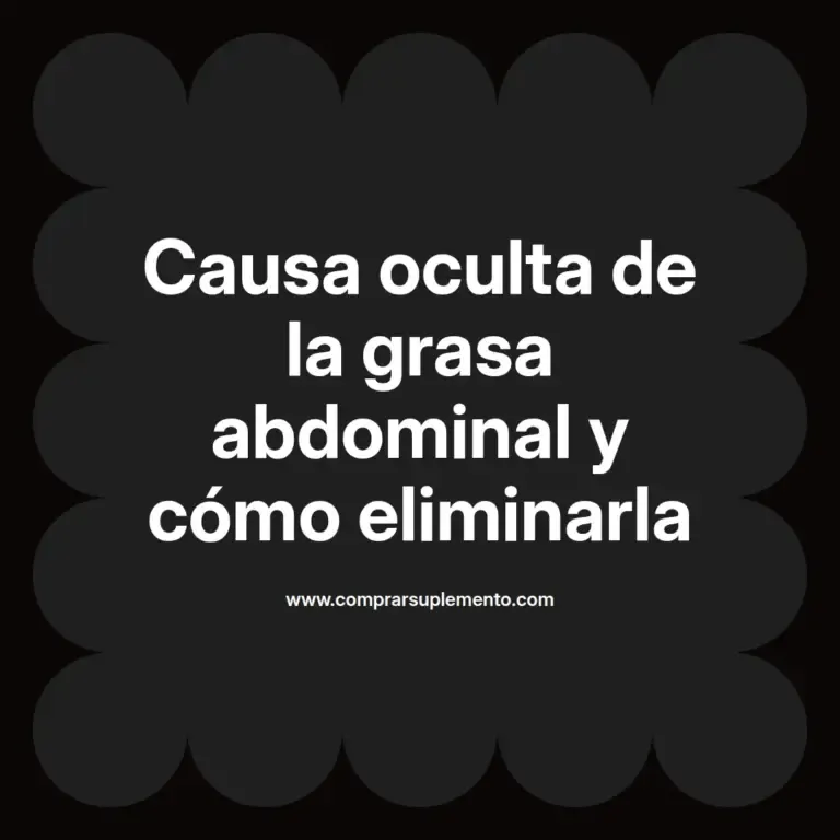 imagen destacada del post con un texto en el centro que dice Causa oculta de la grasa abdominal y cómo eliminarla y abajo del texto aparece el nombre del autor Omar Obando