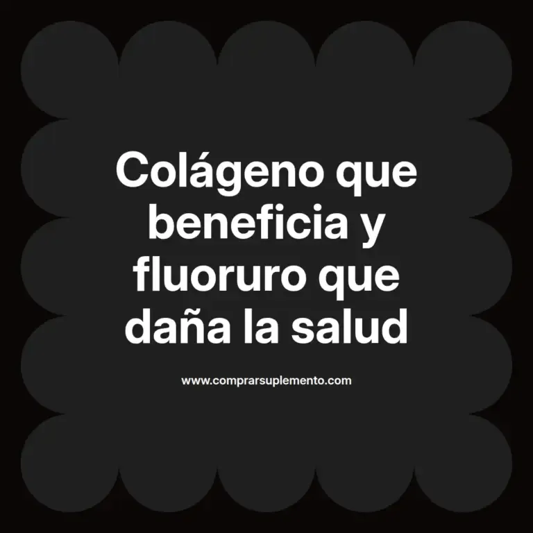 imagen destacada del post con un texto en el centro que dice Colágeno que beneficia y fluoruro que daña la salud y abajo del texto aparece el nombre del autor Omar Obando