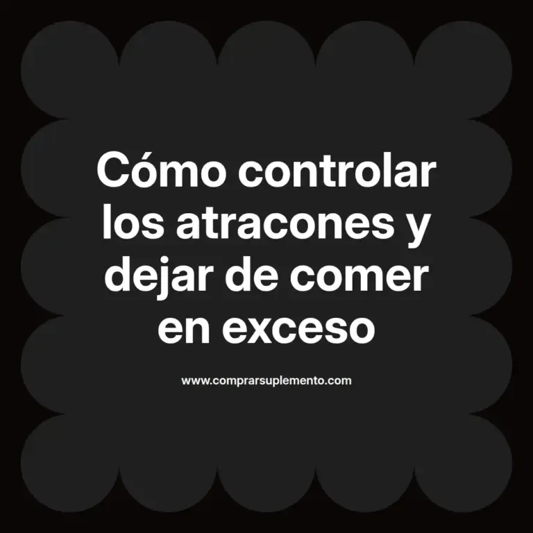 imagen destacada del post con un texto en el centro que dice Cómo controlar los atracones y dejar de comer en exceso y abajo del texto aparece el nombre del autor Omar Obando