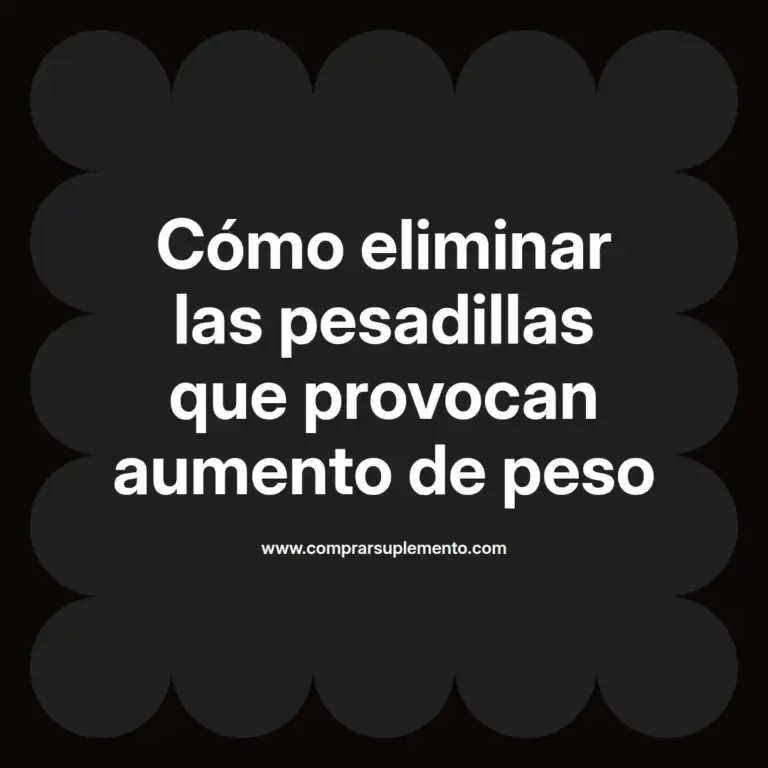 imagen destacada del post con un texto en el centro que dice Cómo eliminar las pesadillas que provocan aumento de peso y abajo del texto aparece el nombre del autor Omar Obando
