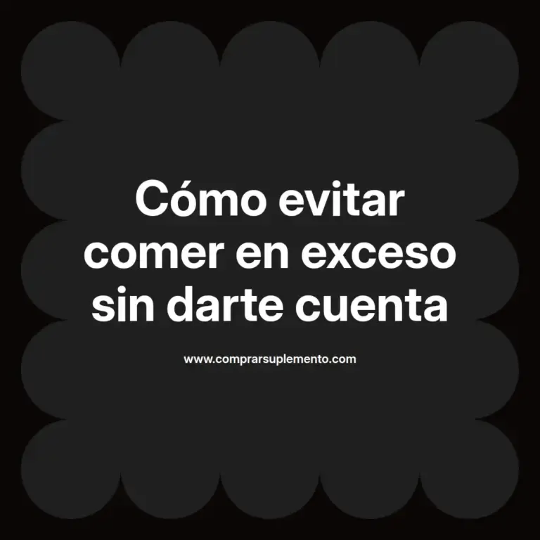 imagen destacada del post con un texto en el centro que dice Cómo evitar comer en exceso sin darte cuenta y abajo del texto aparece el nombre del autor Omar Obando