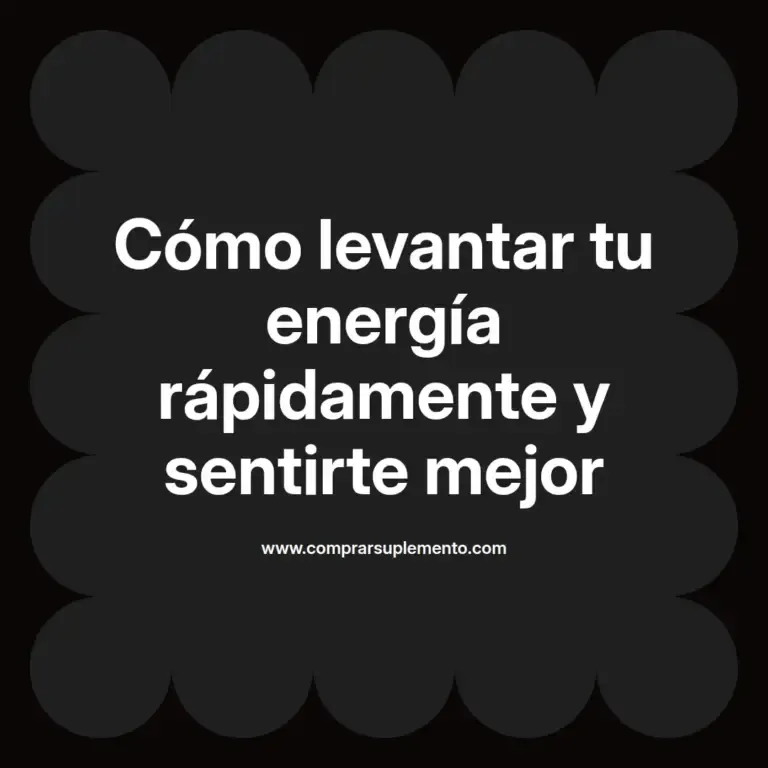imagen destacada del post con un texto en el centro que dice Cómo levantar tu energía rápidamente y sentirte mejor y abajo del texto aparece el nombre del autor Omar Obando
