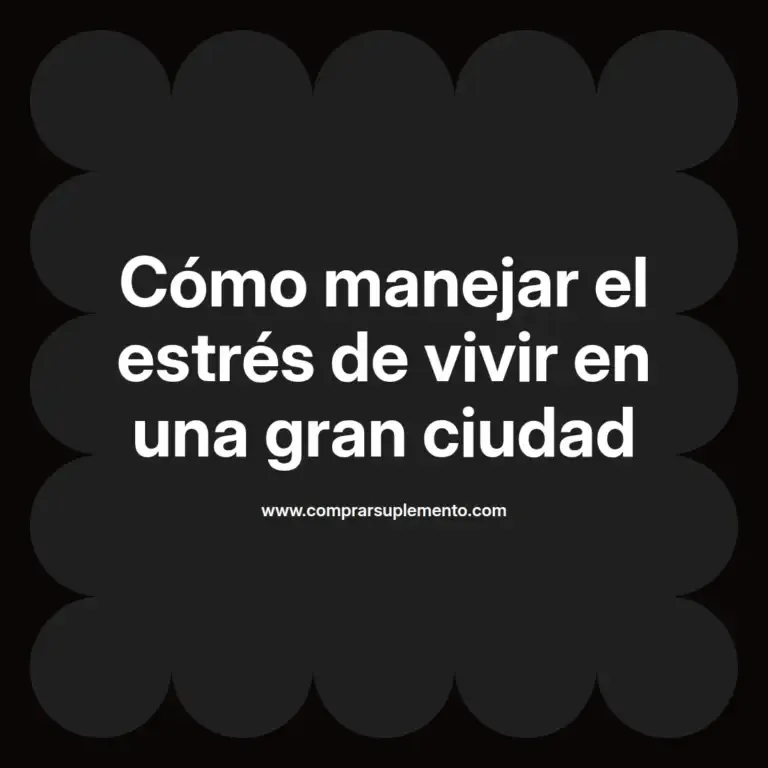 imagen destacada del post con un texto en el centro que dice Cómo manejar el estrés de vivir en una gran ciudad y abajo del texto aparece el nombre del autor Omar Obando