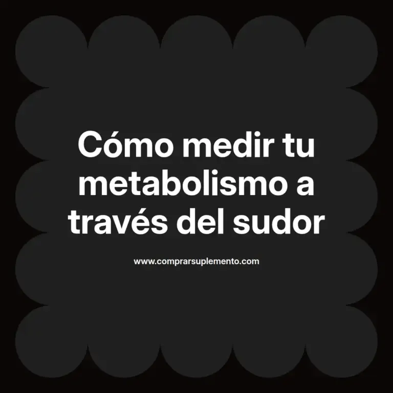 imagen destacada del post con un texto en el centro que dice Cómo medir tu metabolismo a través del sudor y abajo del texto aparece el nombre del autor Omar Obando