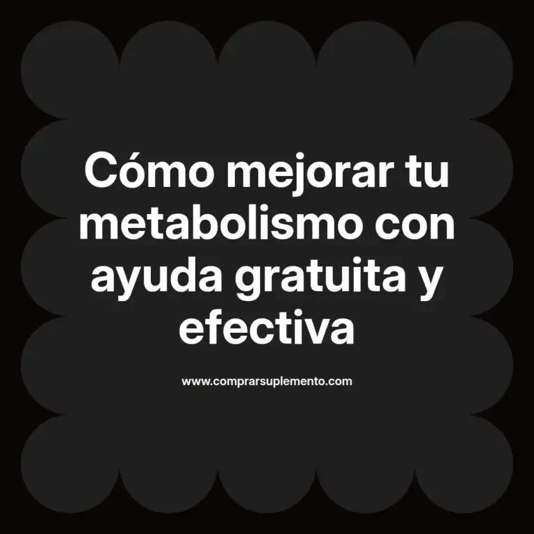 imagen destacada del post con un texto en el centro que dice Cómo mejorar tu metabolismo con ayuda gratuita y efectiva y abajo del texto aparece el nombre del autor Omar Obando