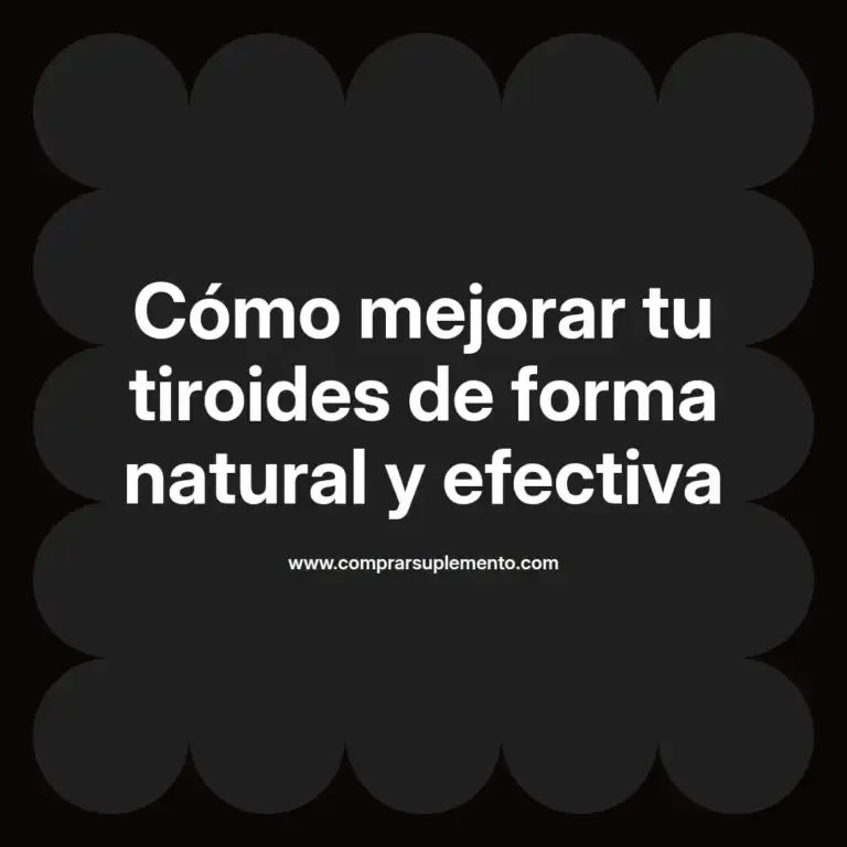 imagen destacada del post con un texto en el centro que dice Cómo mejorar tu tiroides de forma natural y efectiva y abajo del texto aparece el nombre del autor Omar Obando