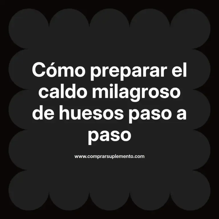 imagen destacada del post con un texto en el centro que dice Cómo preparar el caldo milagroso de huesos paso a paso y abajo del texto aparece el nombre del autor Omar Obando