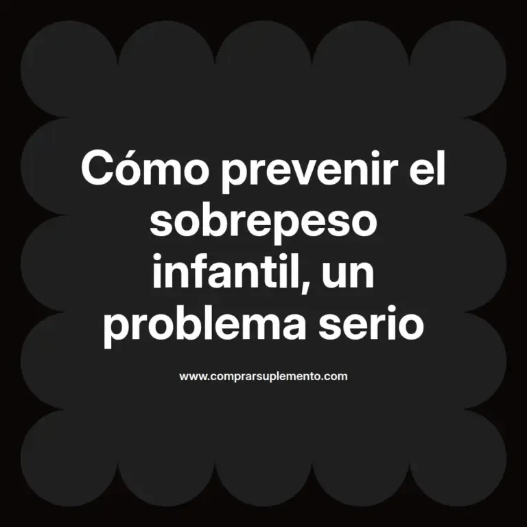 imagen destacada del post con un texto en el centro que dice Cómo prevenir el sobrepeso infantil, un problema serio y abajo del texto aparece el nombre del autor Omar Obando