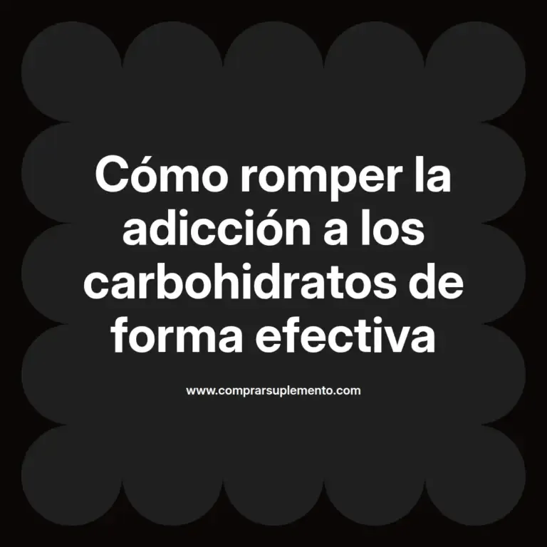 imagen destacada del post con un texto en el centro que dice Cómo romper la adicción a los carbohidratos de forma efectiva y abajo del texto aparece el nombre del autor Omar Obando