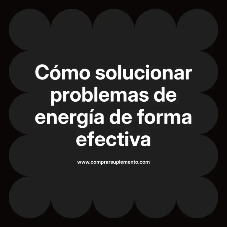 imagen destacada del post con un texto en el centro que dice Cómo solucionar problemas de energía de forma efectiva y abajo del texto aparece el nombre del autor Omar Obando