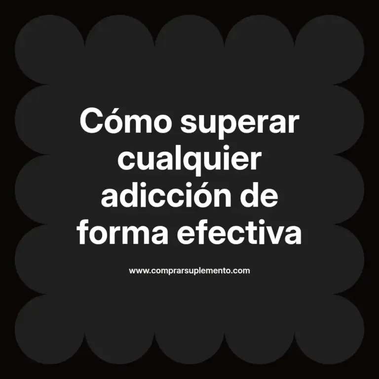 imagen destacada del post con un texto en el centro que dice Cómo superar cualquier adicción de forma efectiva y abajo del texto aparece el nombre del autor Omar Obando