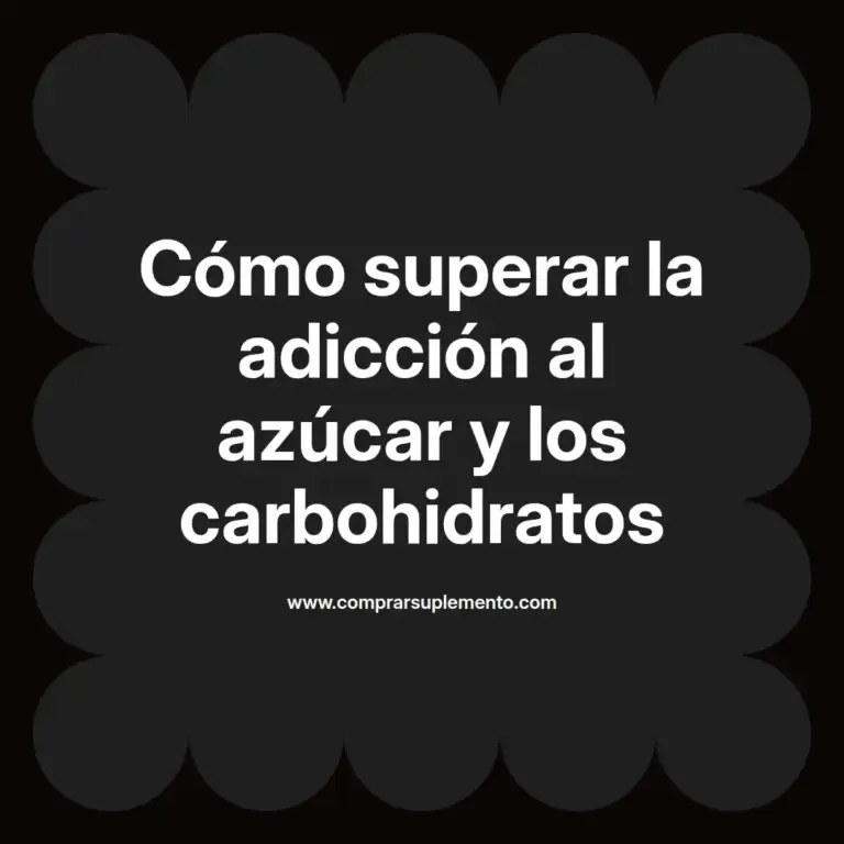 imagen destacada del post con un texto en el centro que dice Cómo superar la adicción al azúcar y los carbohidratos y abajo del texto aparece el nombre del autor Omar Obando