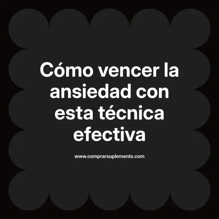 imagen destacada del post con un texto en el centro que dice Cómo vencer la ansiedad con esta técnica efectiva y abajo del texto aparece el nombre del autor Omar Obando