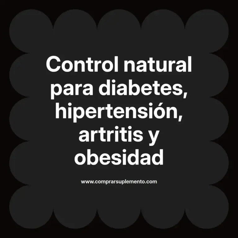 imagen destacada del post con un texto en el centro que dice Control natural para diabetes, hipertensión, artritis y obesidad y abajo del texto aparece el nombre del autor Omar Obando