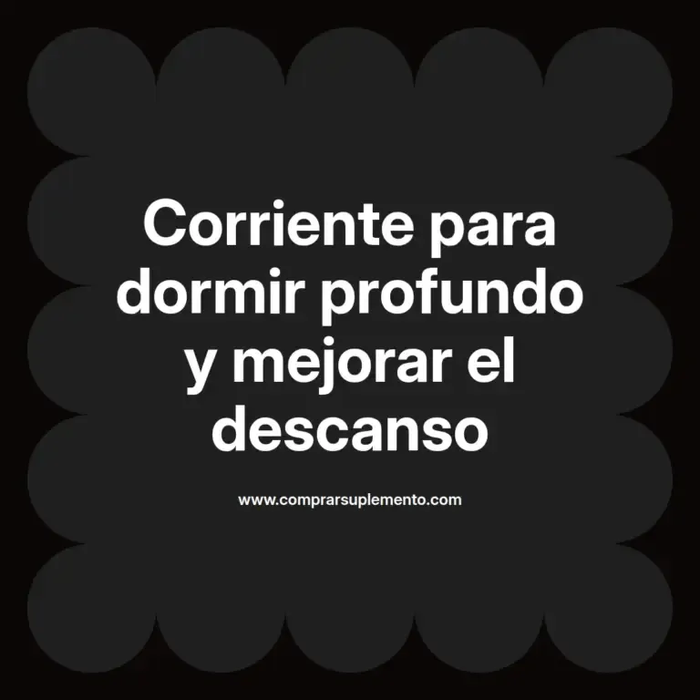imagen destacada del post con un texto en el centro que dice Corriente para dormir profundo y mejorar el descanso y abajo del texto aparece el nombre del autor Omar Obando