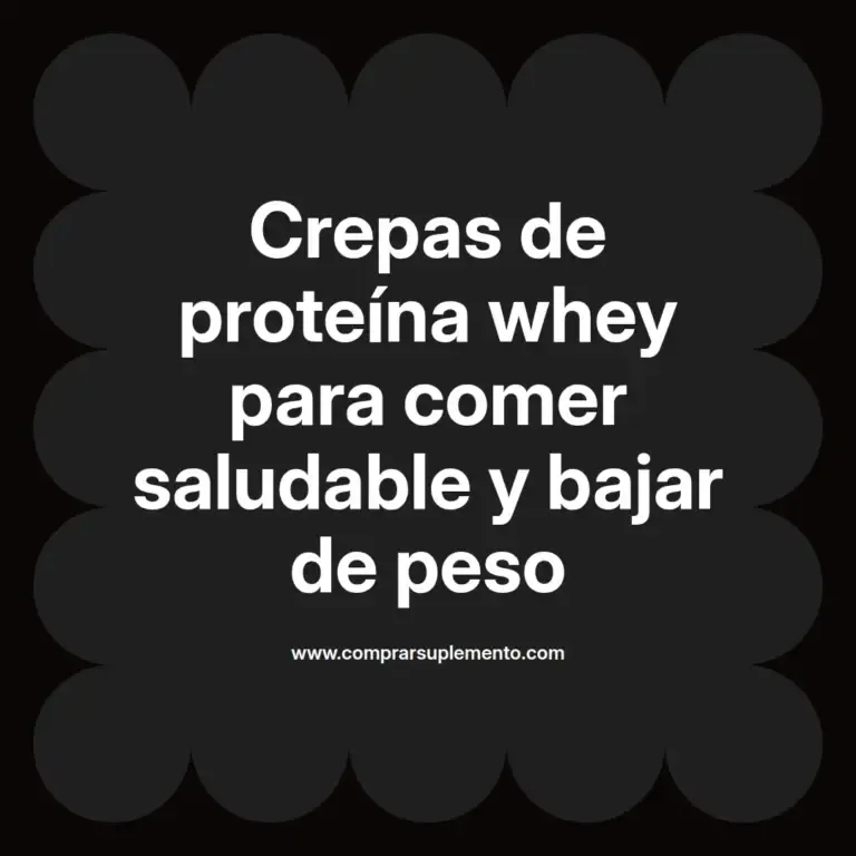 imagen destacada del post con un texto en el centro que dice Crepas de proteína whey para comer saludable y bajar de peso y abajo del texto aparece el nombre del autor Omar Obando