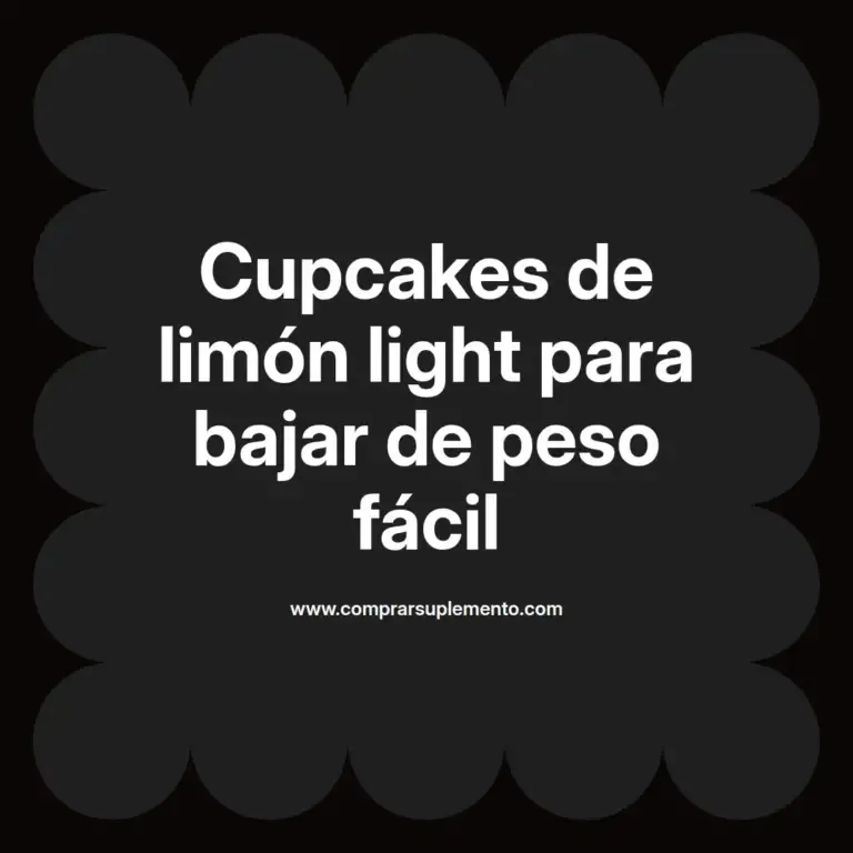 imagen destacada del post con un texto en el centro que dice Cupcakes de limón light para bajar de peso fácil y abajo del texto aparece el nombre del autor Omar Obando