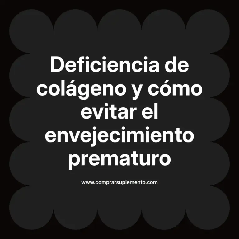 imagen destacada del post con un texto en el centro que dice Deficiencia de colágeno y cómo evitar el envejecimiento prematuro y abajo del texto aparece el nombre del autor Omar Obando