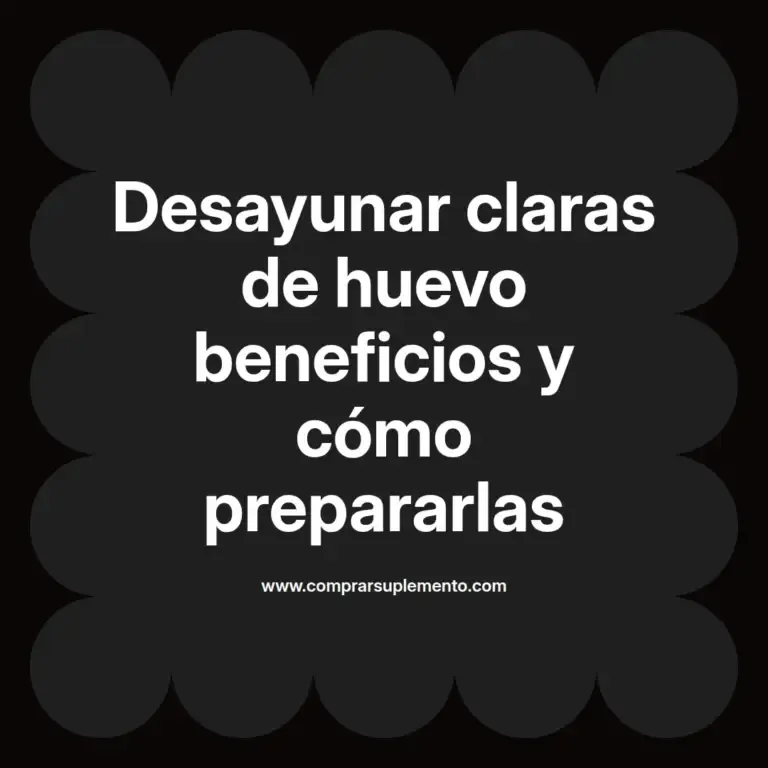 imagen destacada del post con un texto en el centro que dice Desayunar claras de huevo beneficios y cómo prepararlas y abajo del texto aparece el nombre del autor Omar Obando