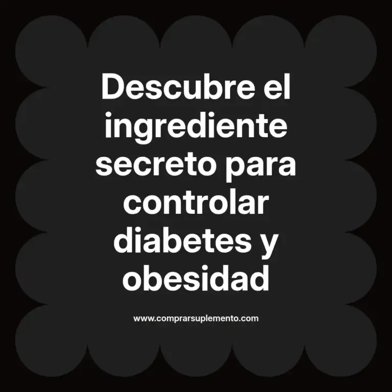 imagen destacada del post con un texto en el centro que dice Descubre el ingrediente secreto para controlar diabetes y obesidad y abajo del texto aparece el nombre del autor Omar Obando