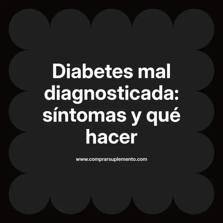 imagen destacada del post con un texto en el centro que dice Diabetes mal diagnosticada: síntomas y qué hacer y abajo del texto aparece el nombre del autor Omar Obando
