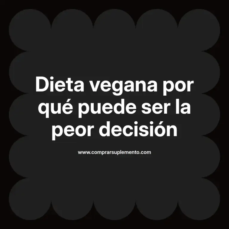 imagen destacada del post con un texto en el centro que dice Dieta vegana por qué puede ser la peor decisión y abajo del texto aparece el nombre del autor Omar Obando