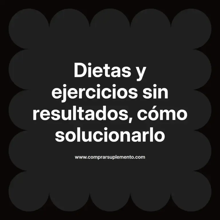 imagen destacada del post con un texto en el centro que dice Dietas y ejercicios sin resultados, cómo solucionarlo y abajo del texto aparece el nombre del autor Omar Obando