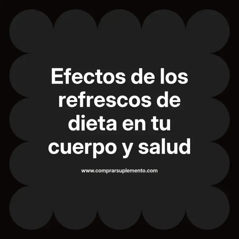 imagen destacada del post con un texto en el centro que dice Efectos de los refrescos de dieta en tu cuerpo y salud y abajo del texto aparece el nombre del autor Omar Obando