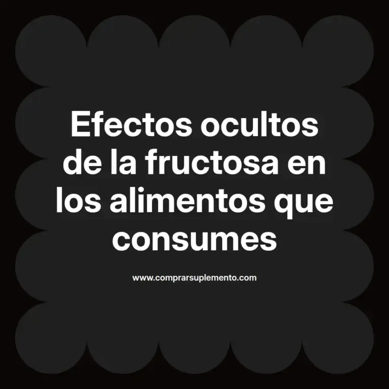 imagen destacada del post con un texto en el centro que dice Efectos ocultos de la fructosa en los alimentos que consumes y abajo del texto aparece el nombre del autor Omar Obando