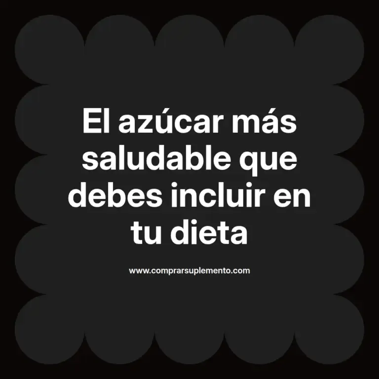 imagen destacada del post con un texto en el centro que dice El azúcar más saludable que debes incluir en tu dieta y abajo del texto aparece el nombre del autor Omar Obando