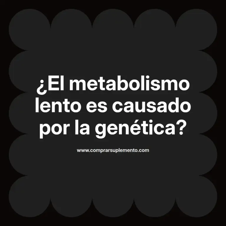 imagen destacada del post con un texto en el centro que dice ¿El metabolismo lento es causado por la genética? y abajo del texto aparece el nombre del autor Omar Obando
