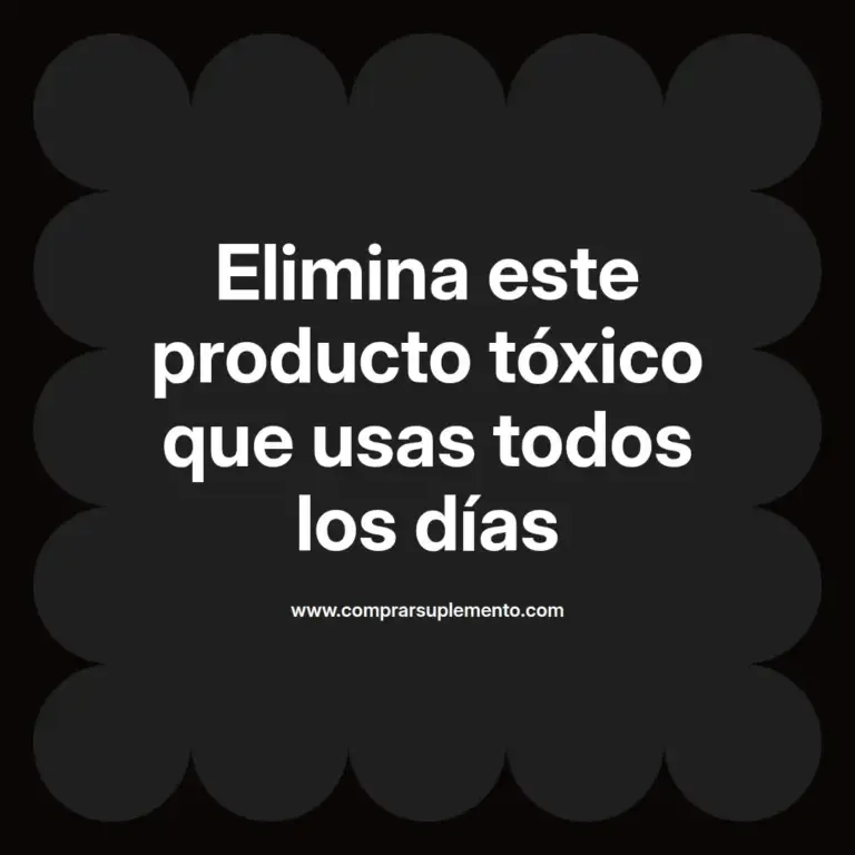 imagen destacada del post con un texto en el centro que dice Elimina este producto tóxico que usas todos los días y abajo del texto aparece el nombre del autor Omar Obando