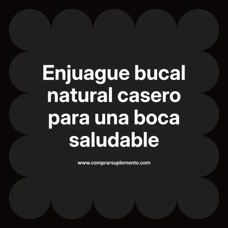 imagen destacada del post con un texto en el centro que dice Enjuague bucal natural casero para una boca saludable y abajo del texto aparece el nombre del autor Omar Obando