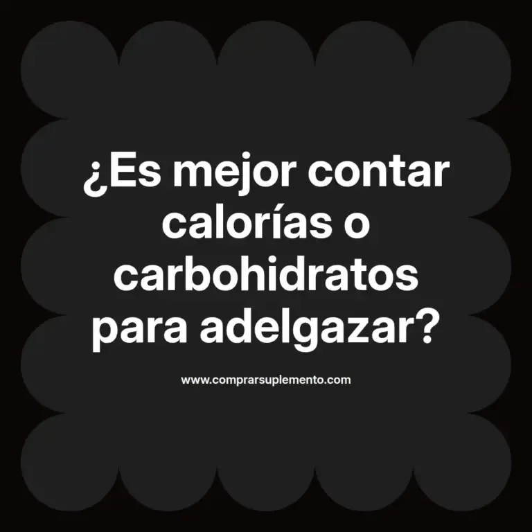 imagen destacada del post con un texto en el centro que dice ¿Es mejor contar calorías o carbohidratos para adelgazar? y abajo del texto aparece el nombre del autor Omar Obando