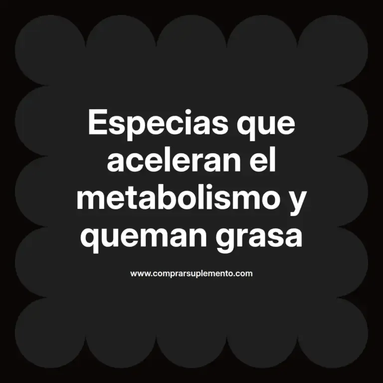 imagen destacada del post con un texto en el centro que dice Especias que aceleran el metabolismo y queman grasa y abajo del texto aparece el nombre del autor Omar Obando