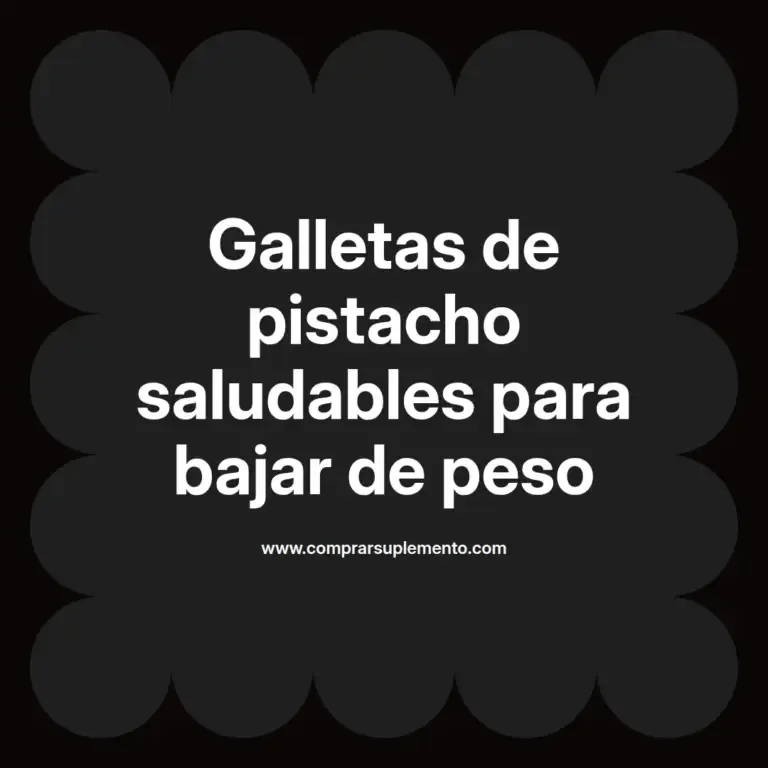 imagen destacada del post con un texto en el centro que dice Galletas de pistacho saludables para bajar de peso y abajo del texto aparece el nombre del autor Omar Obando